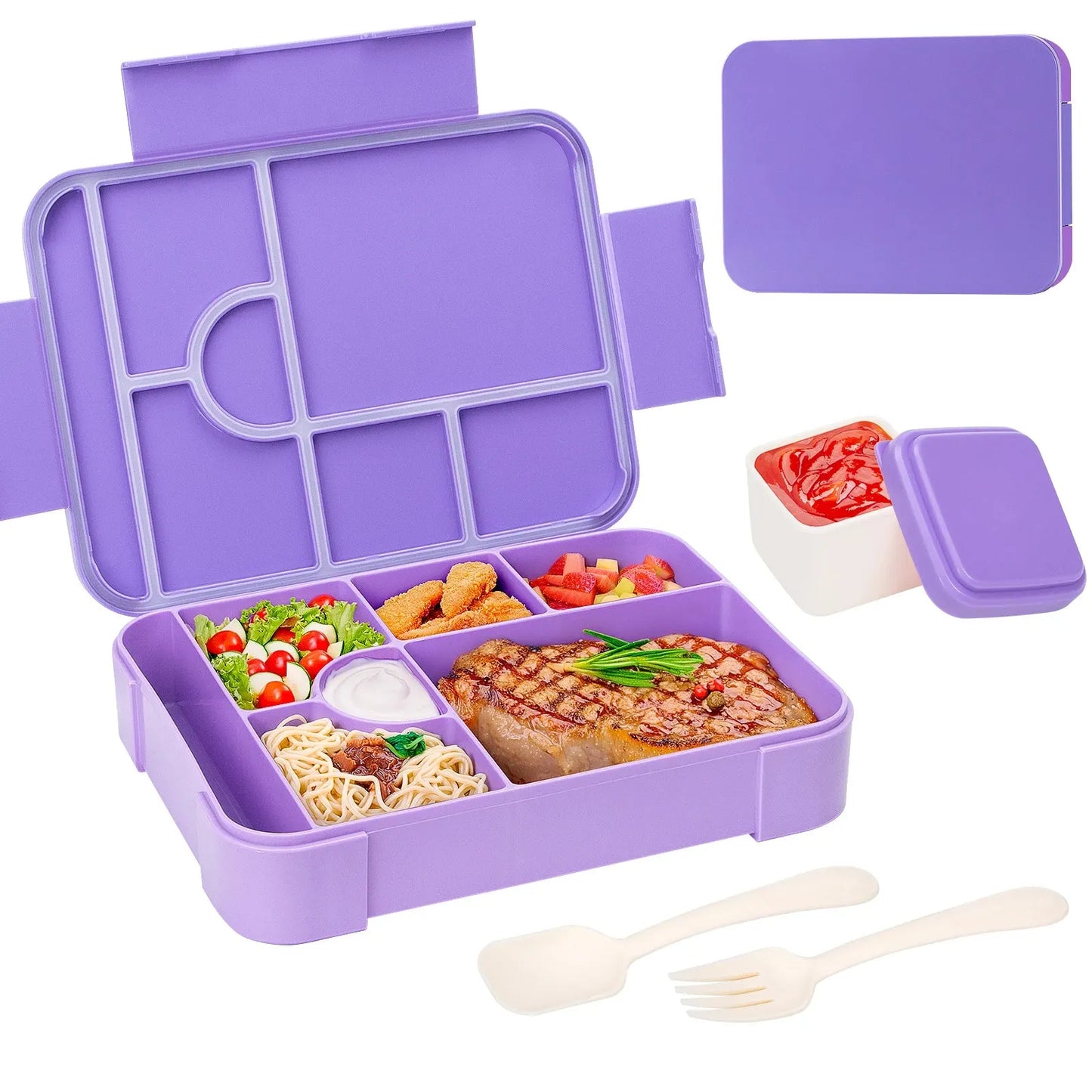 1330ml Large Capacity Leak-Proof Bento Lunch Box – Microwave-Safe Portable Food Container