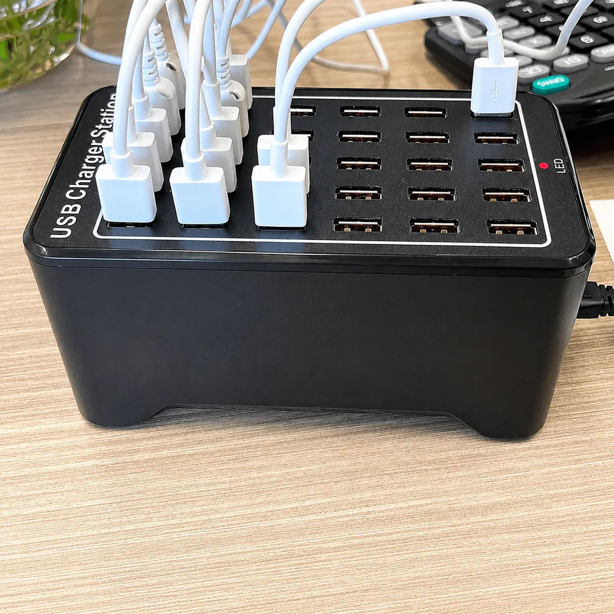 30-Port Multi Device USB Charging Station Hub