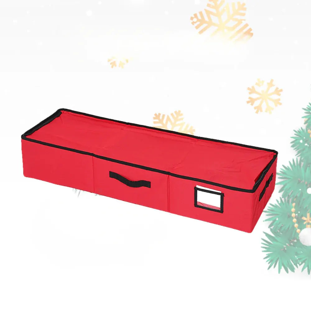 Adjustable Divider Christmas Ornament Storage Container with Clear Viewing Window