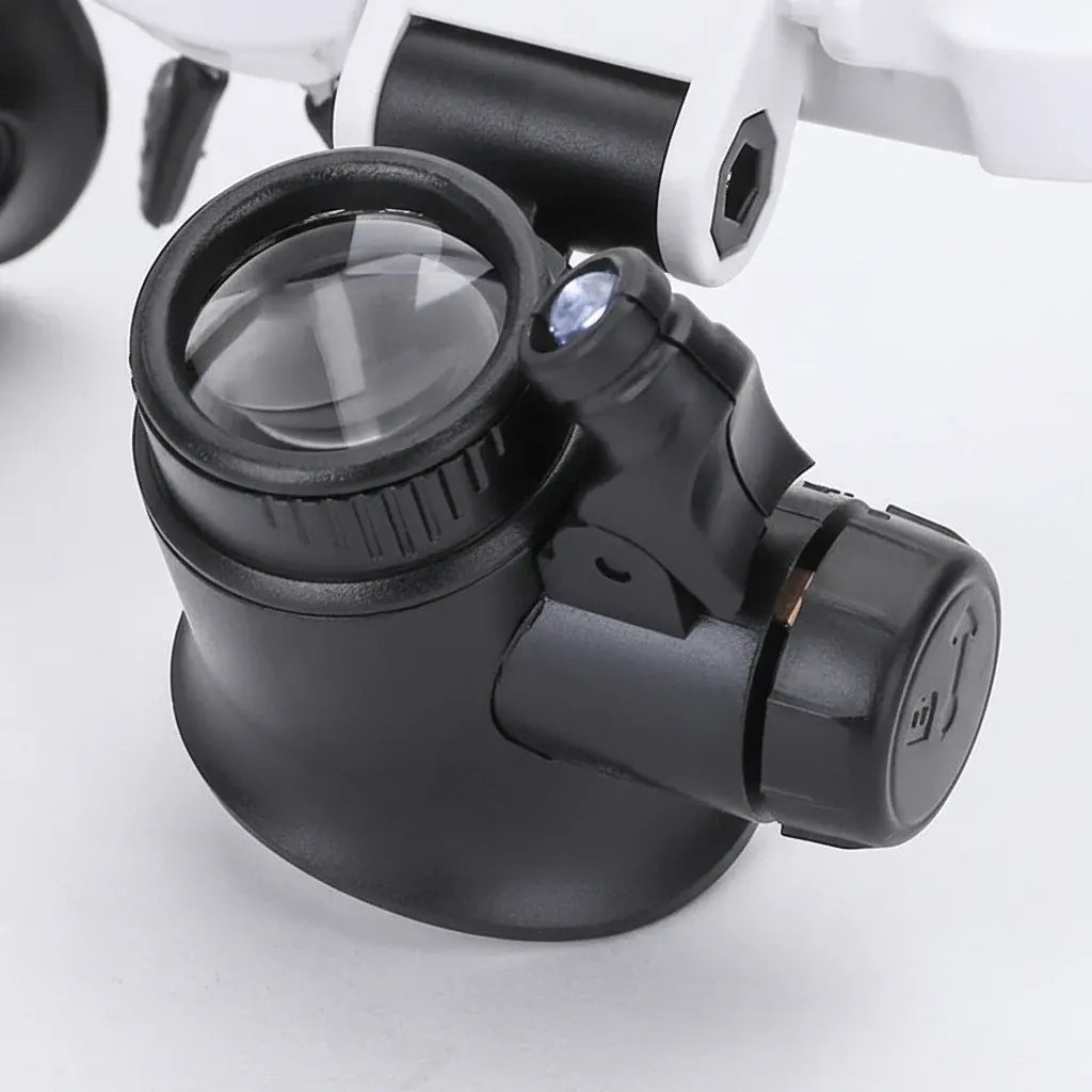 Adjustable Headband LED Magnifier with Interchangeable Lens