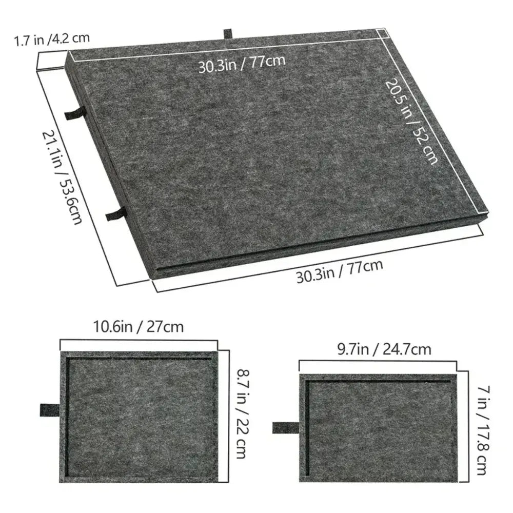 Adjustable Jigsaw Puzzle Storage Case with Drawers