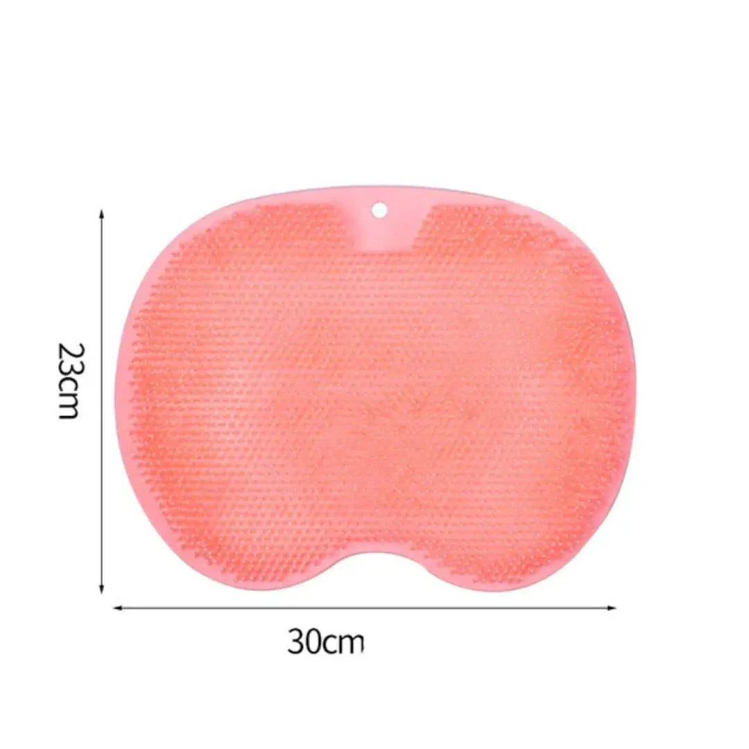 Anti-Slip Shower Mat with Foot & Back Scrubber Texture