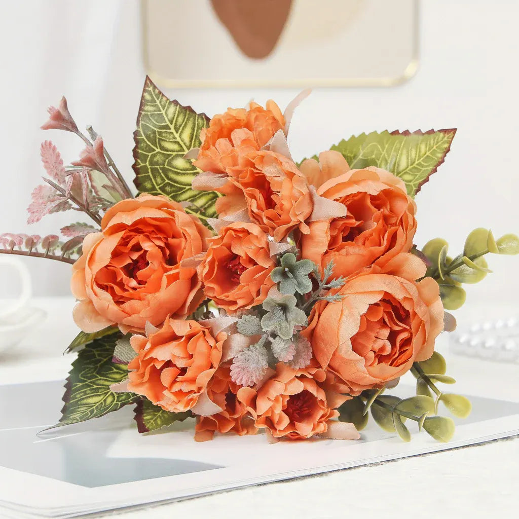 Artificial Peony Flower Bouquet - Mother's Day Gift & Home Decoration