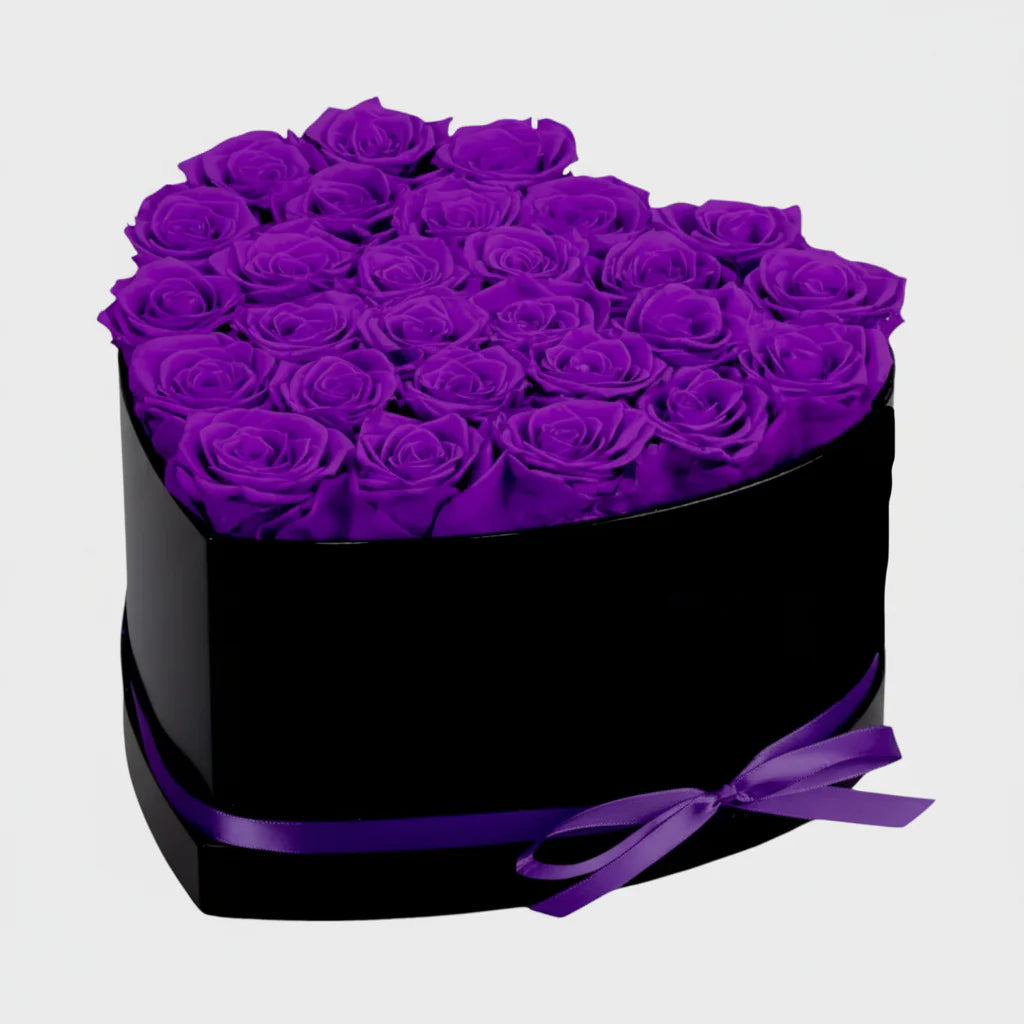 Artificial Rose Heart Gift Box – Mother's Day Flower Decor for Her