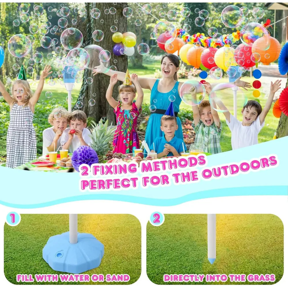 Automatic Outdoor Bubble Blower Machine, Rechargeable Lithium Battery Powered
