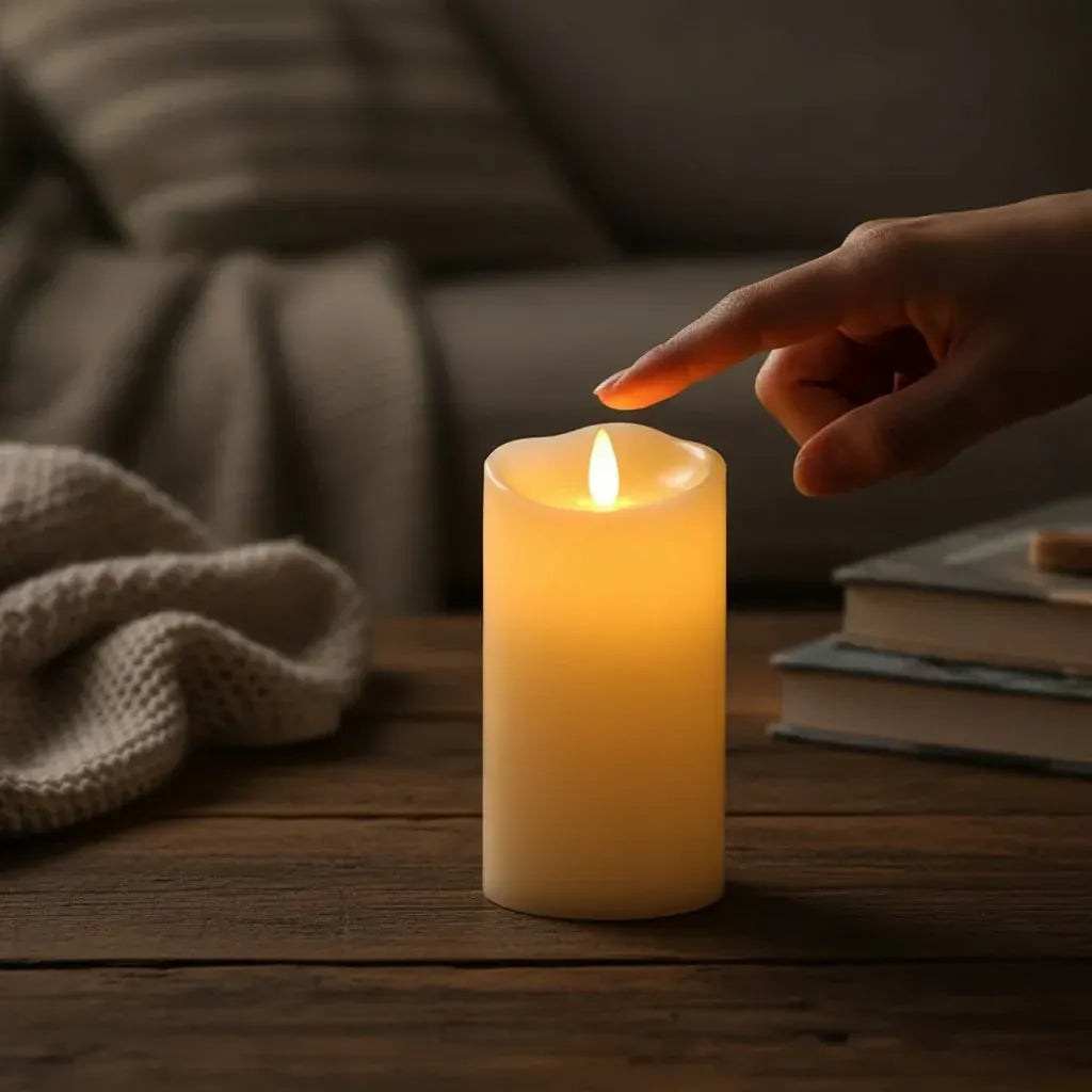 Battery-Operated LED Flameless Candles for Halloween Decor