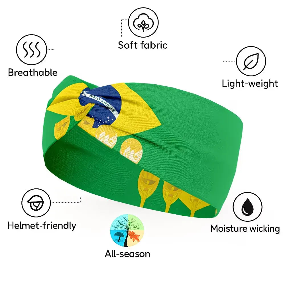 Brazil Flag World Cup Neck Gaiter Headwear Face Cover