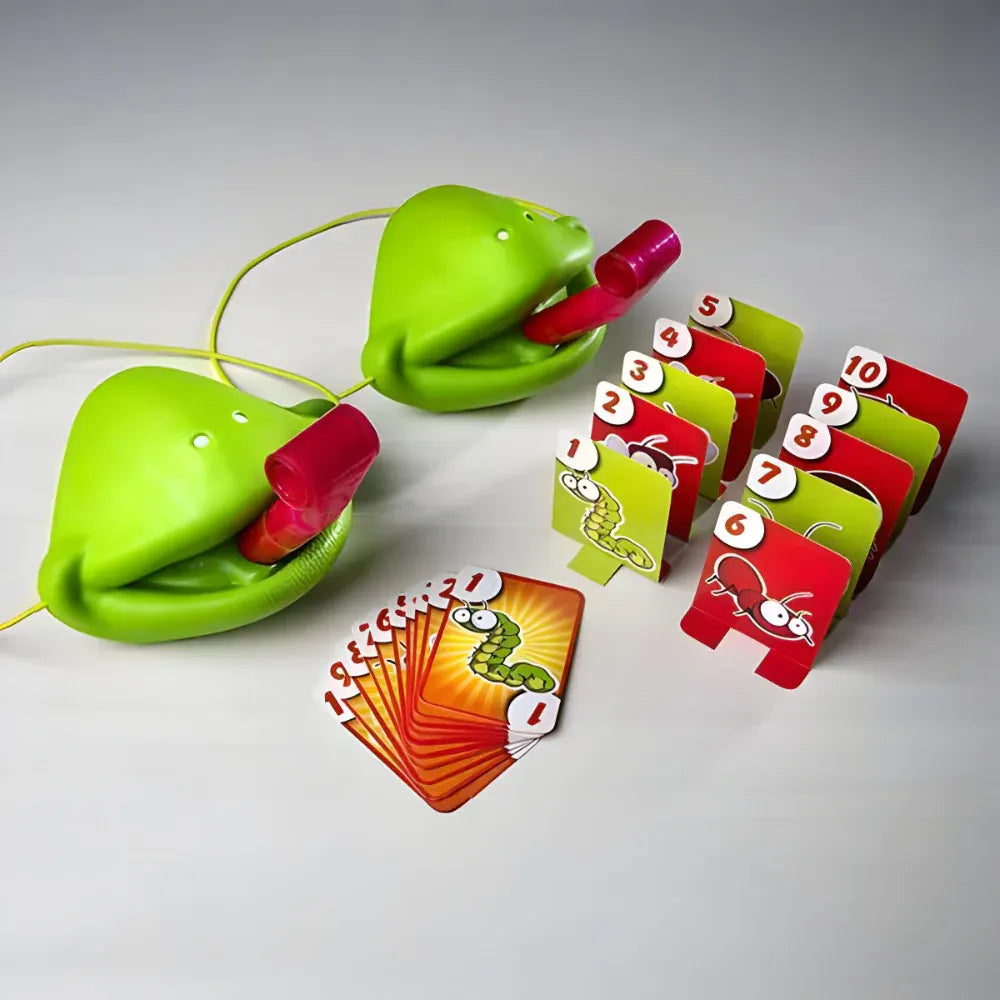 Chameleon Tongue Challenge Skill Board Game with Mask for Kids Parties
