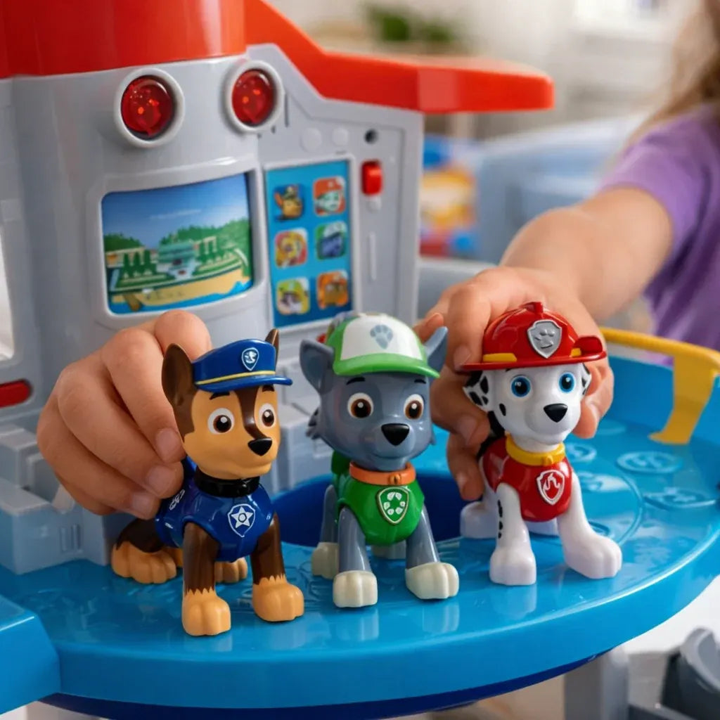 Children's Slide Tower Track Playset with Toy Vehicles