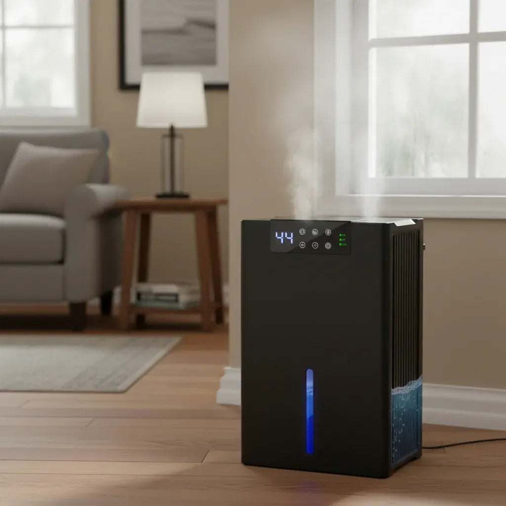 Compact Quiet Digital Home Basement Dehumidifier