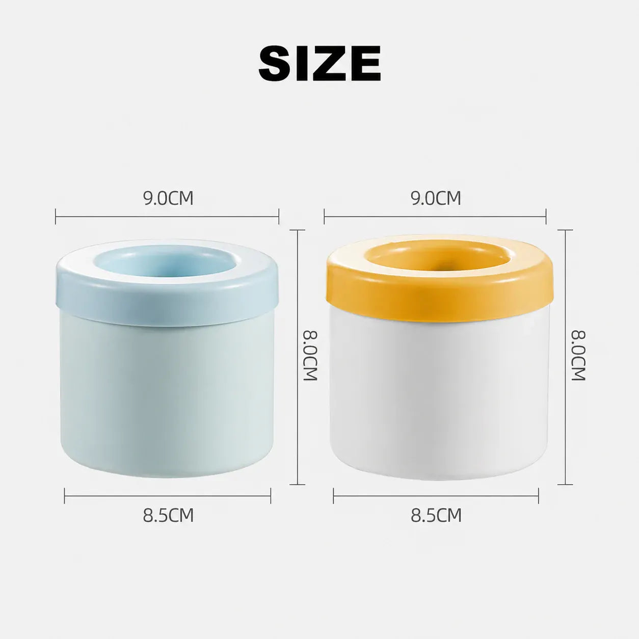 Compact Stackable Ice Cube Tray with Lid - Portable Maker