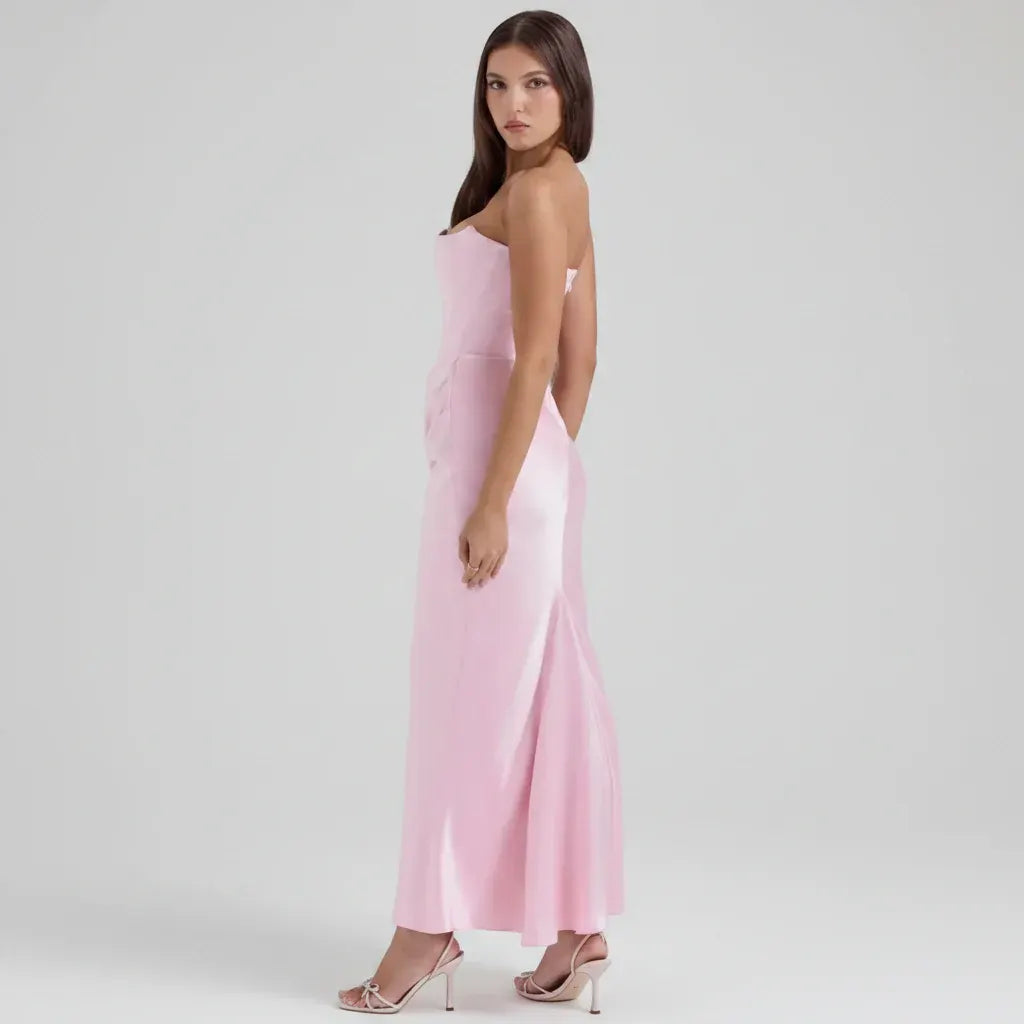 Corset-Style Formal Evening Gown for Women