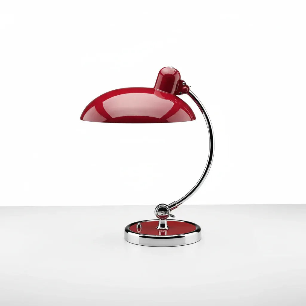 Curved Metal Bauhaus-Style Table Lamp | ScandiArc Modern Design