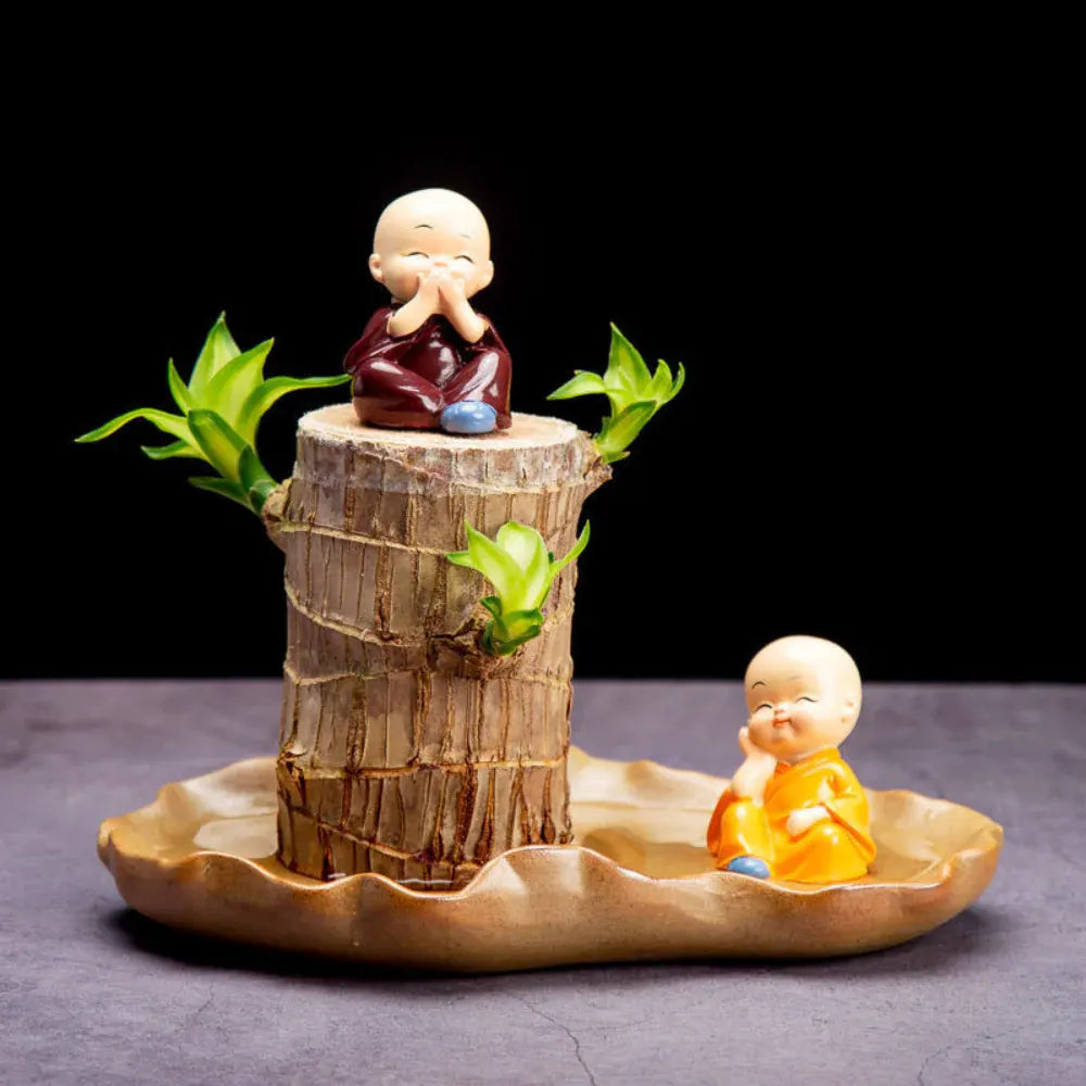 Decorative Lucky Bamboo Plant with Air-Purifying Pot