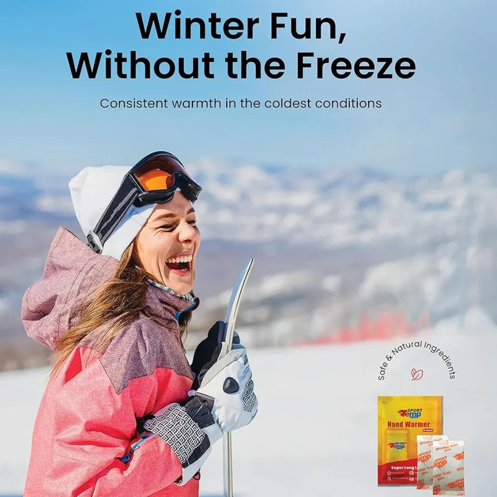 Disposable Hand Warmers Long-Lasting Heat Packs for Outdoor Winter Use