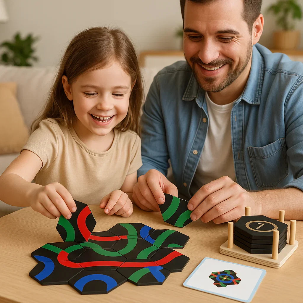 Educational Logic Path Puzzle Board Game for Kids
