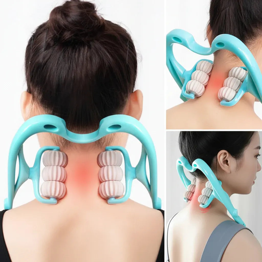 Ergonomic Manual Cervical Neck & Shoulder Massage Roller
