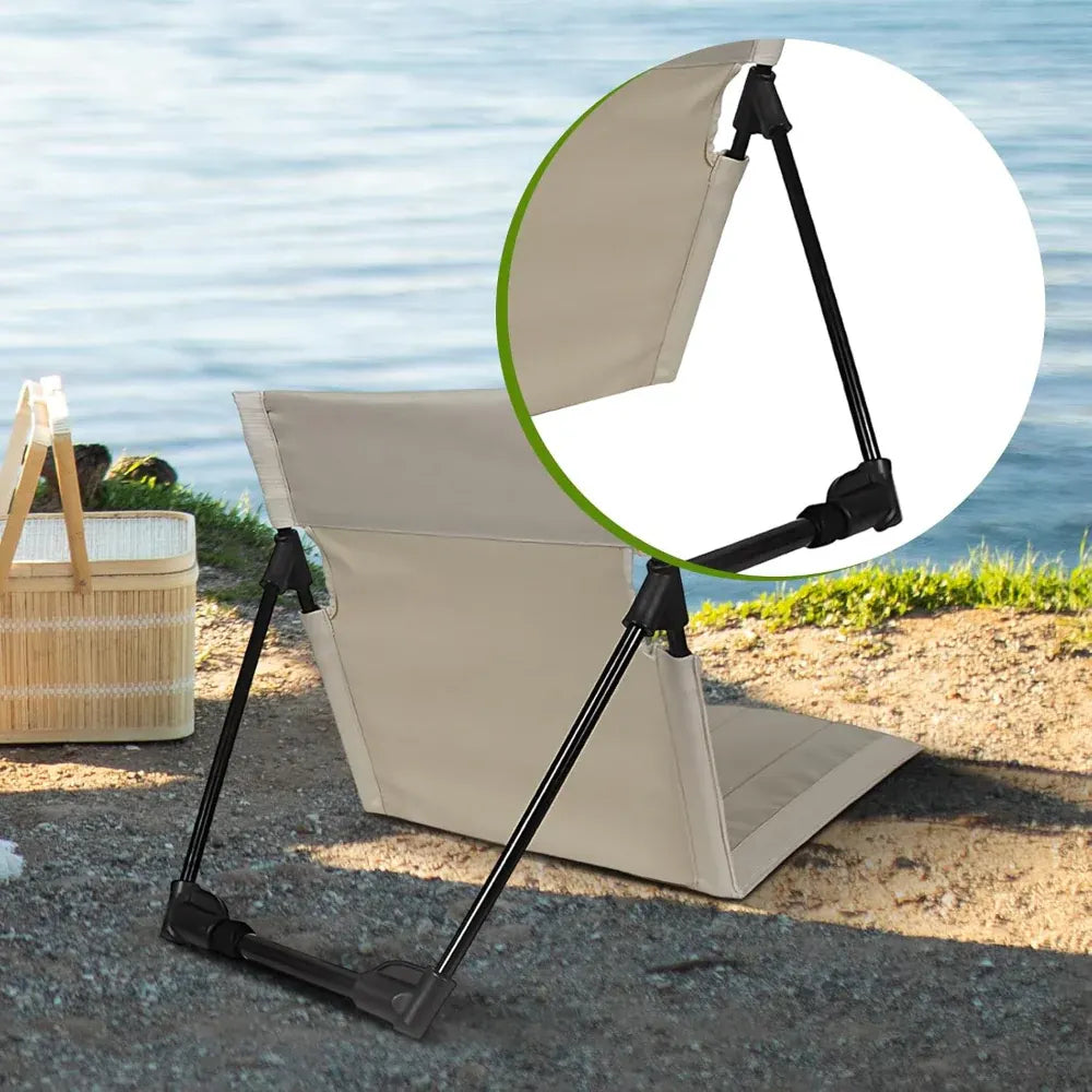 Foldable Reclining Beach Lounge Chair for Camping