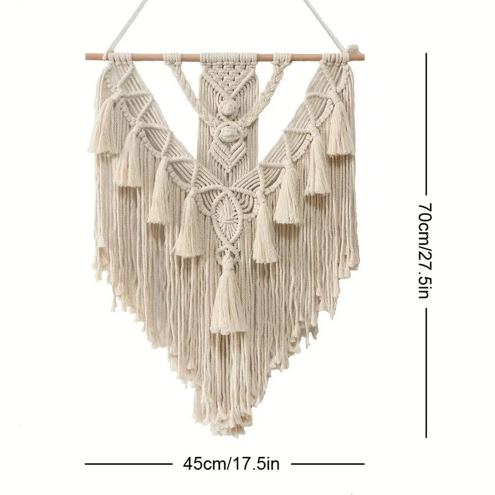 Handmade Bohemian Macrame Woven Wall Tapestry
