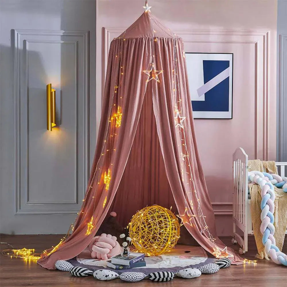 Hanging Mesh Canopy Net for Kids Nursery Bedroom Decor