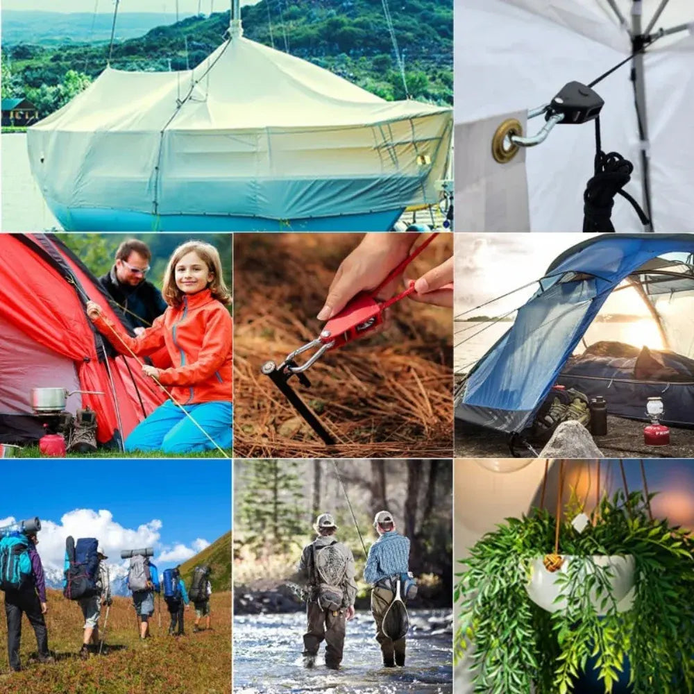 Heavy-Duty Camping Tarp Guy Line Rope for Quick Shelter Setup