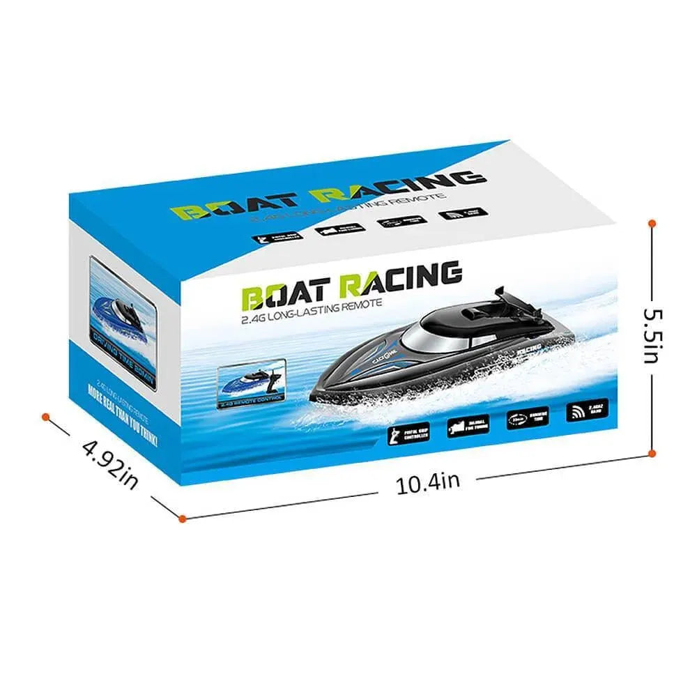 High-Speed RC Boat with Remote Control – Sharp Turning Racing Toy