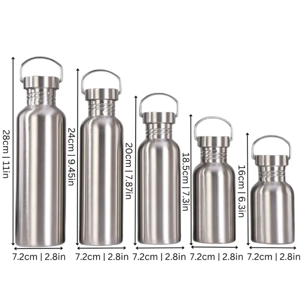 Insulated Stainless Steel Reusable Water Bottle, Leakproof Design