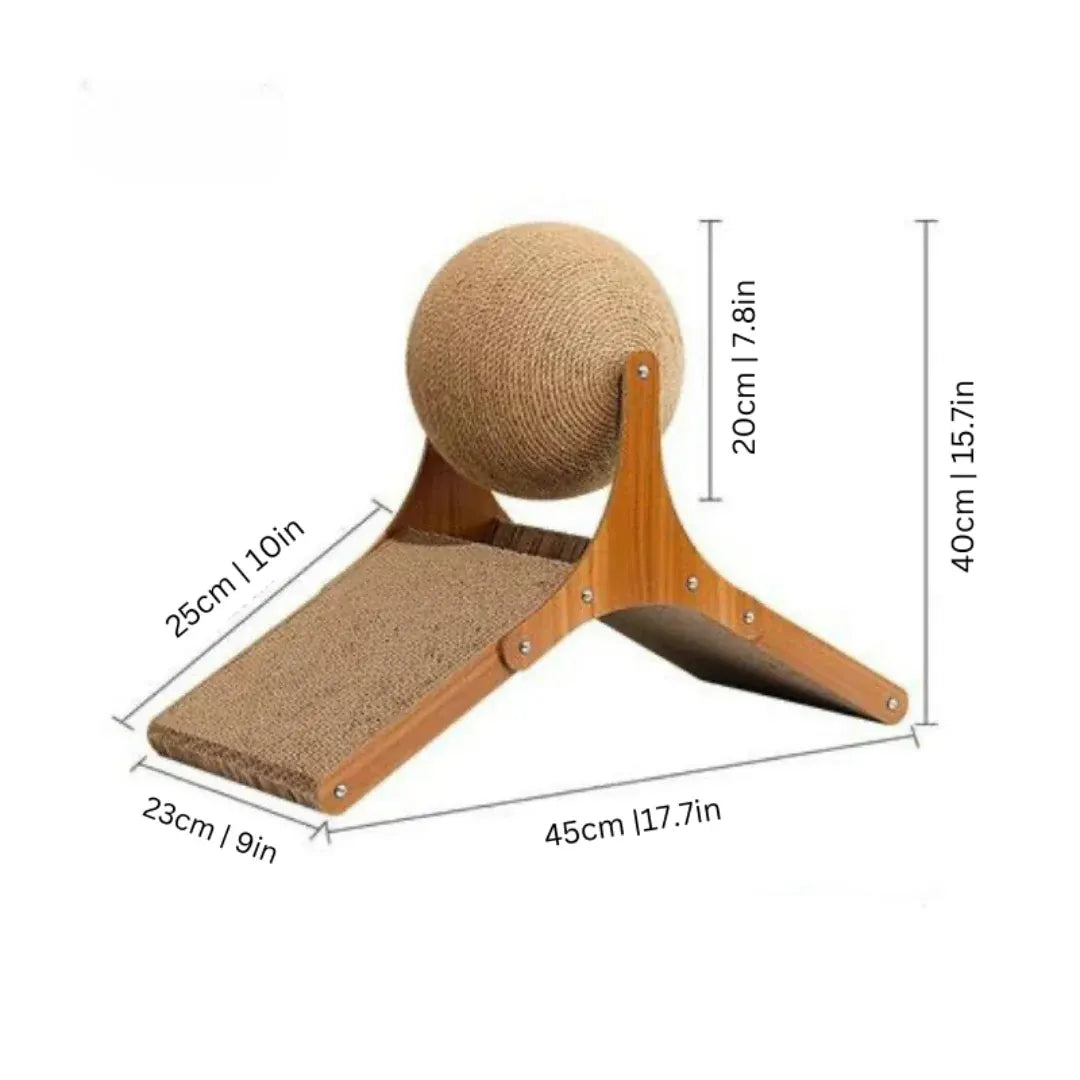 Interactive Cat Climbing Toy with Scratch Ball