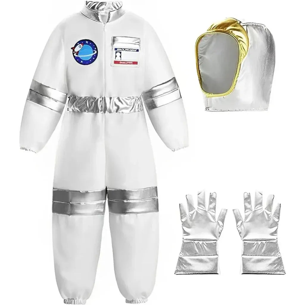Kids Astronaut Space Suit Halloween Costume Jumpsuit