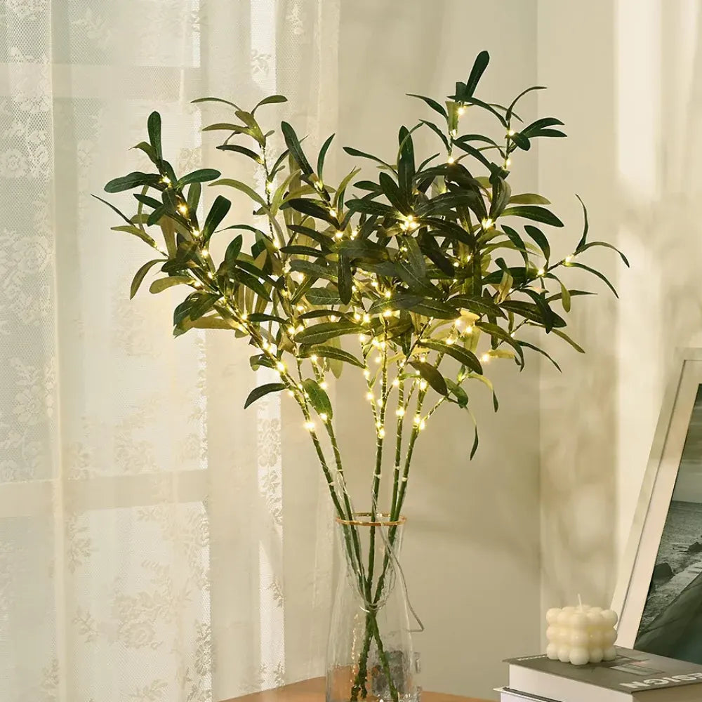 LED Floral Branch Table Lamp Natural Accent Home Lighting