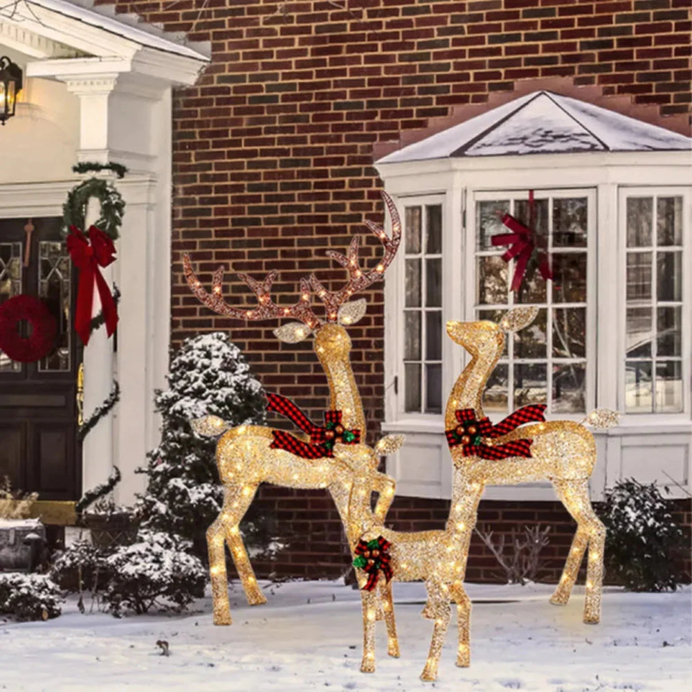 LED Reindeer Garden Display Outdoor Holiday Decor