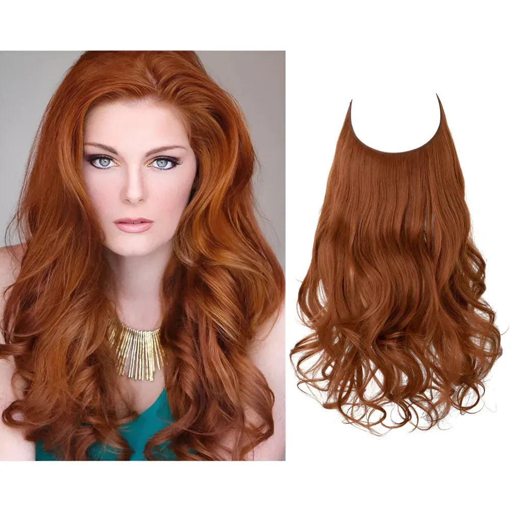 Long Wavy Clip-In Human Hair Extensions Set for Natural Volume