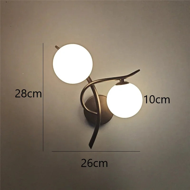 Lunara Nordic Dual Globe LED Wall Sconce Design