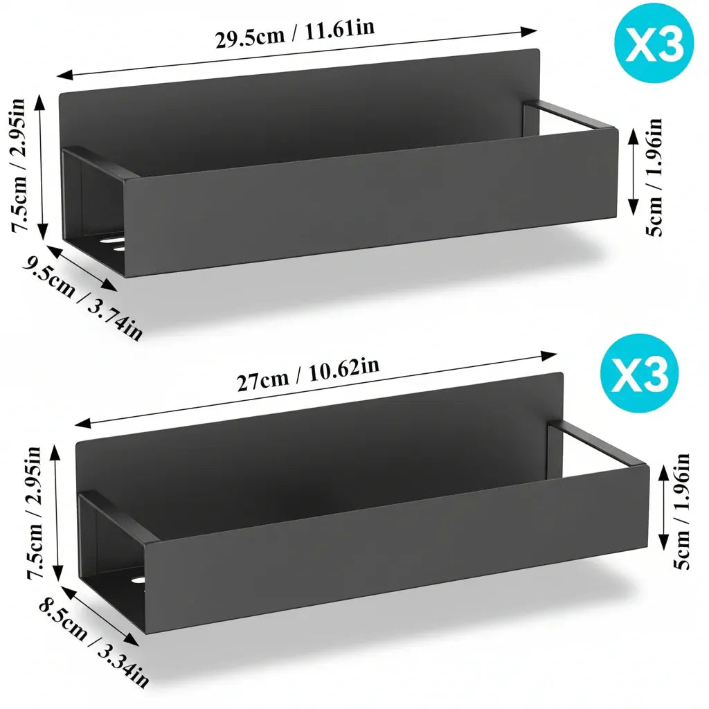 Magnetic Spice Rack Set for Refrigerator Kitchen Storage Organization