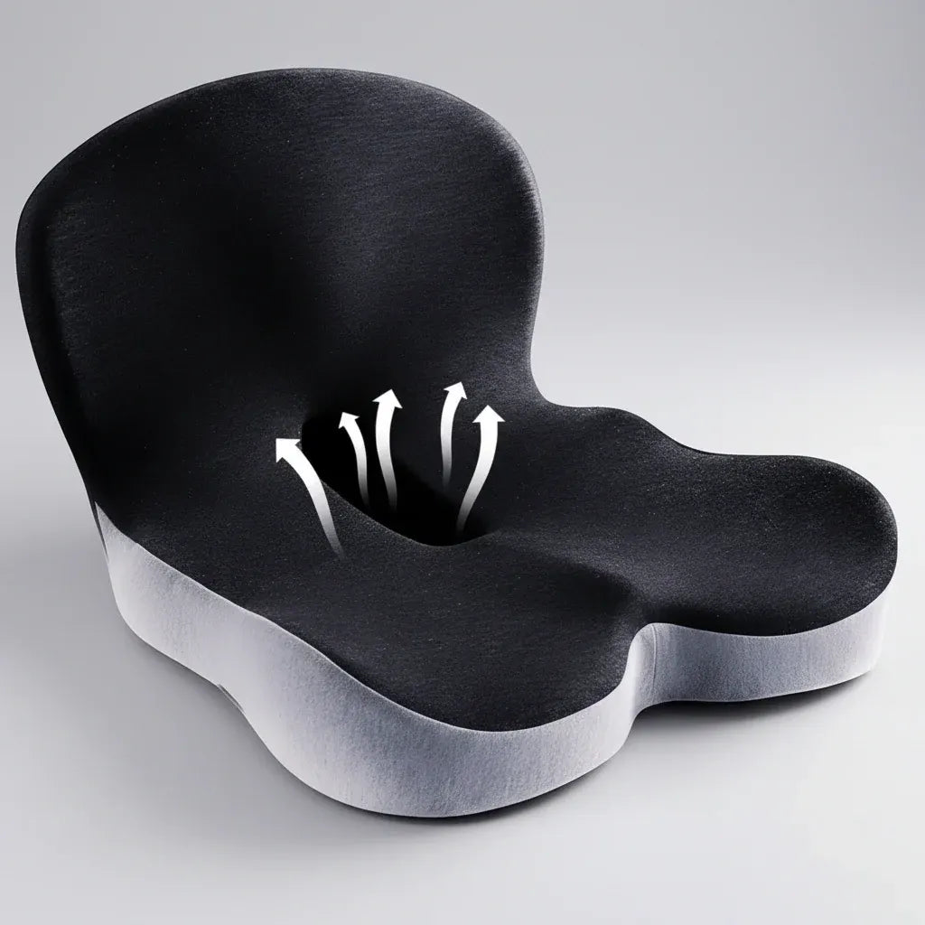 Memory Foam Office Chair Seat Cushion for Comfortable Posture Support