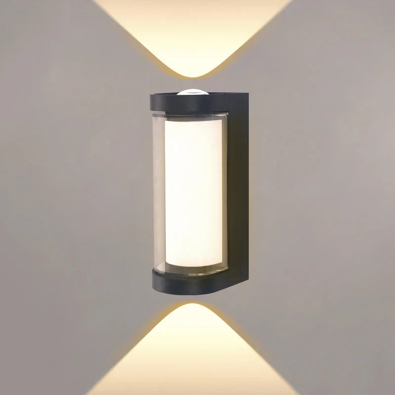 Modern LED Wall Sconce | Waterproof Up & Down Outdoor Light Fixture