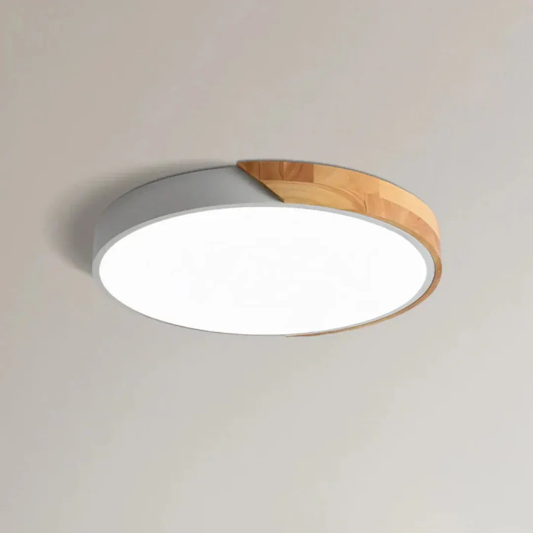 Modern Nordic Wooden LED Ceiling Light Fixture