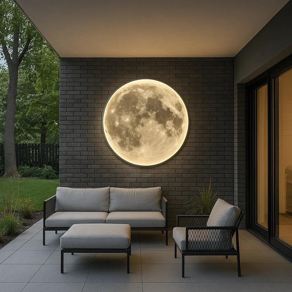 Moon Wall Sconce | Celestial Light Fixture for Contemporary Decor