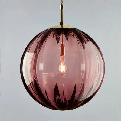 Nordic Style Glass Ball Pendant Light for Modern Interiors