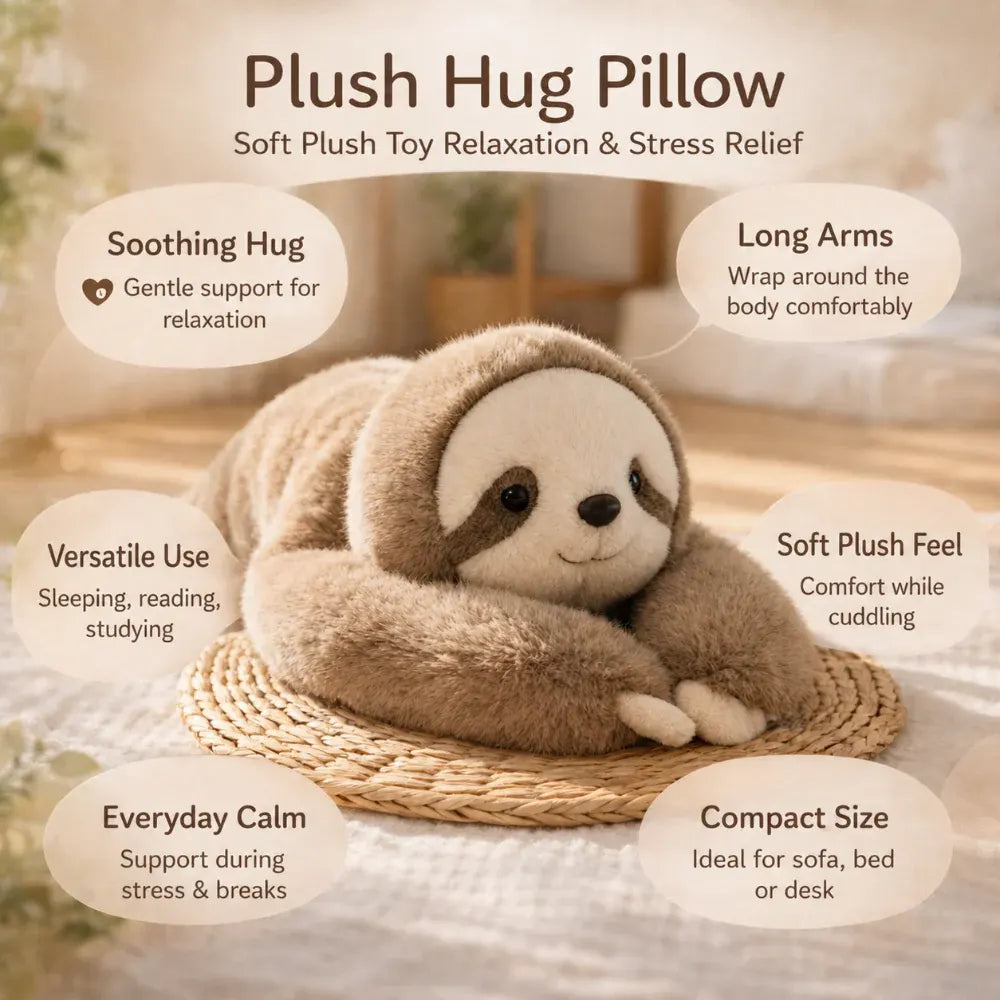 Plush Animal Hug Design Pillow Toy