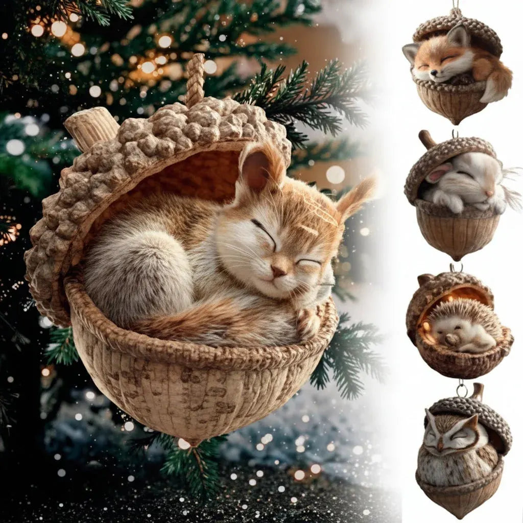 Plush Christmas Tree Ornaments Holiday Decoration