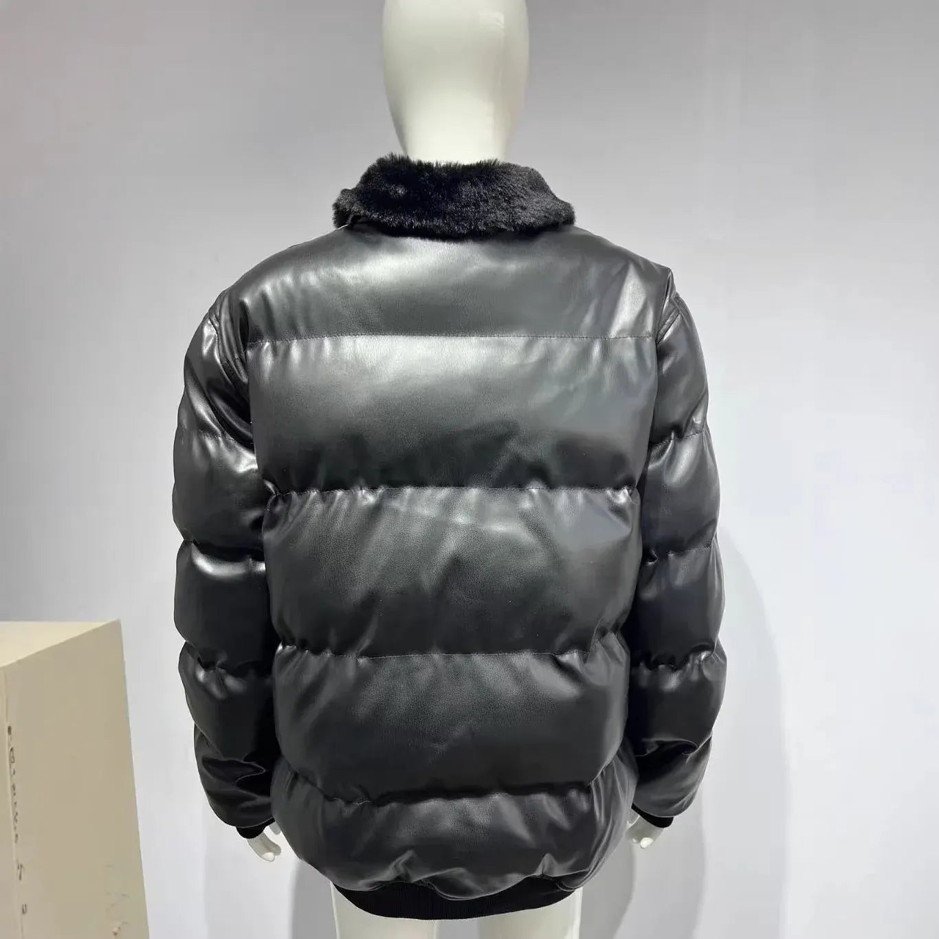 Puffer Winter Coat with High Collar Windproof Outerwear