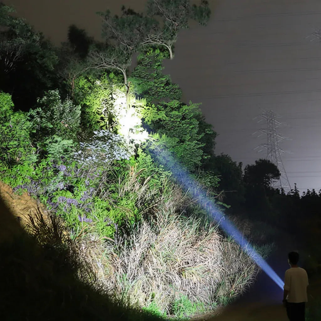 Rechargeable Aluminum LED Tactical Torch for Outdoor Use