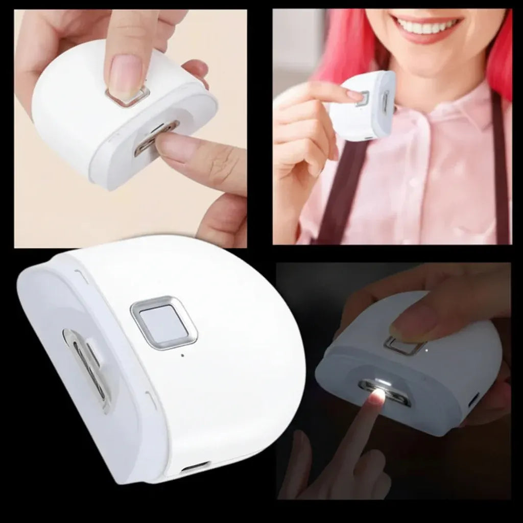 Rechargeable Electric Nail Clipper with LED Light Trimmer