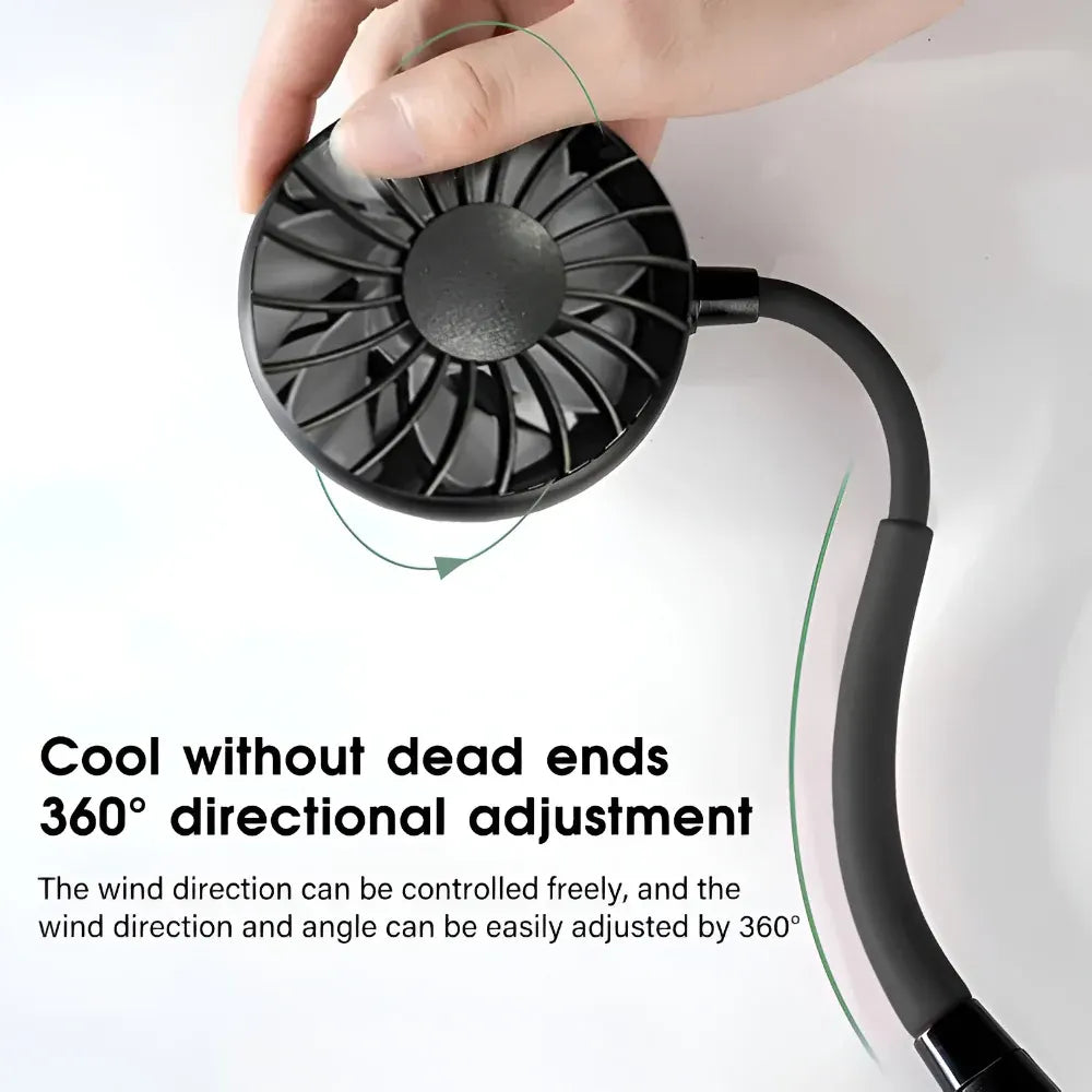 Rechargeable Hands-Free Portable Neck Cooling Fan