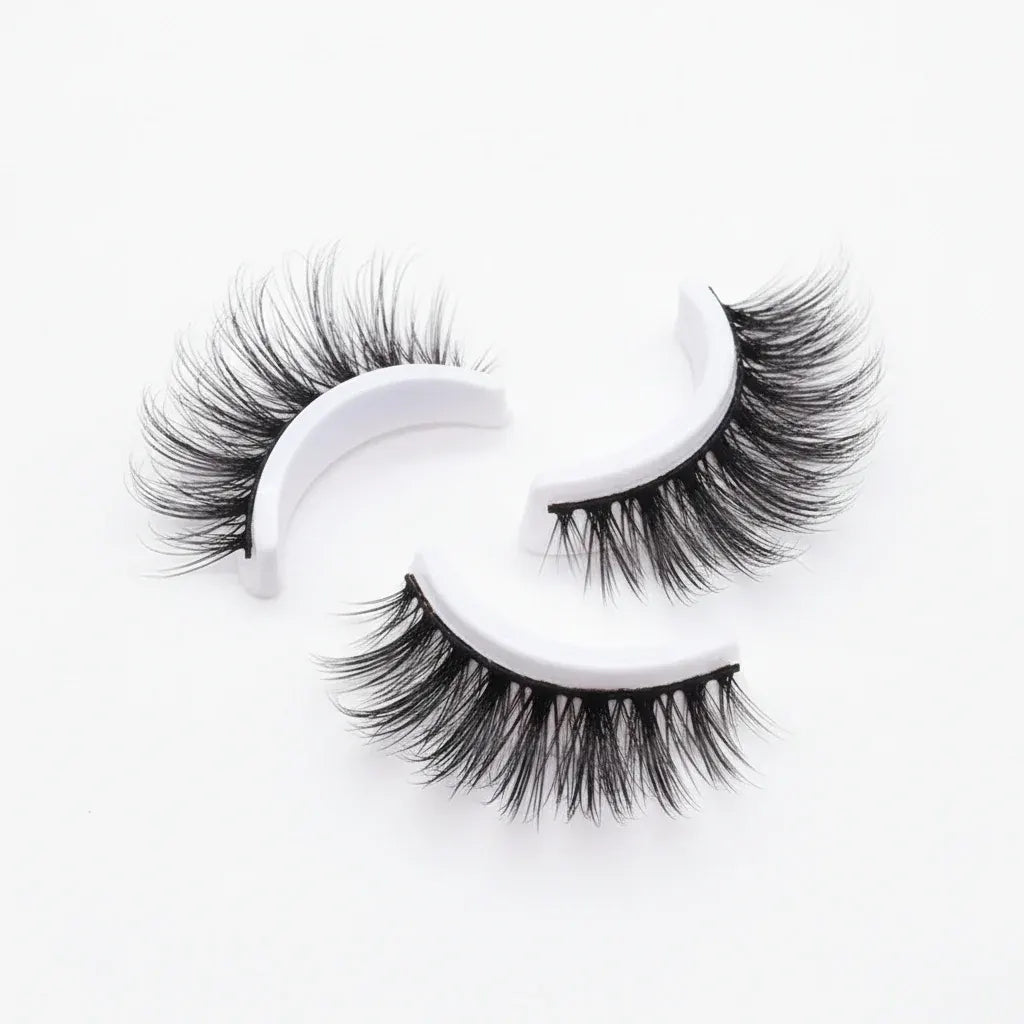 Reusable Self-Adhesive False Eyelashes with Natural Look, Washable