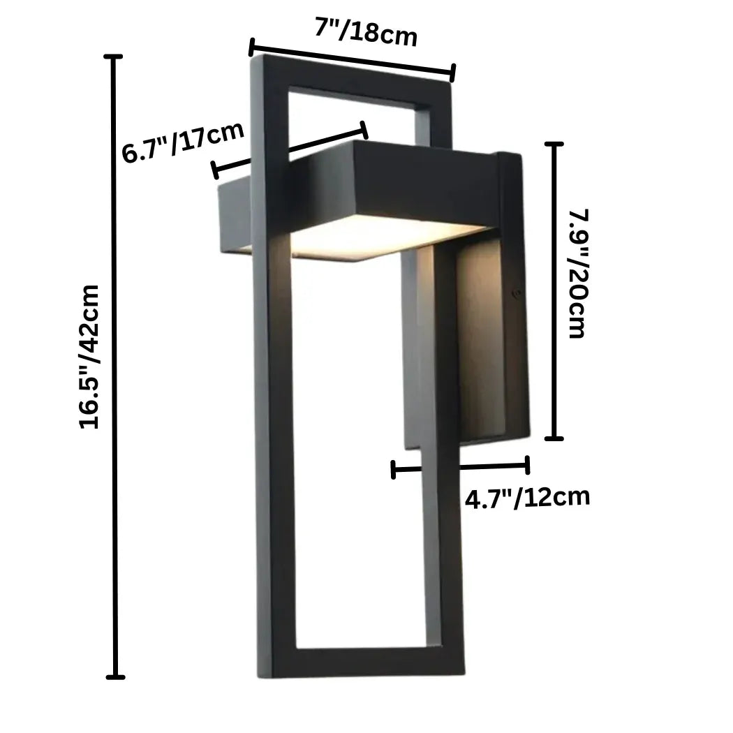 Scandinavian Aluminum LED Outdoor Wall Sconce with Modern Design