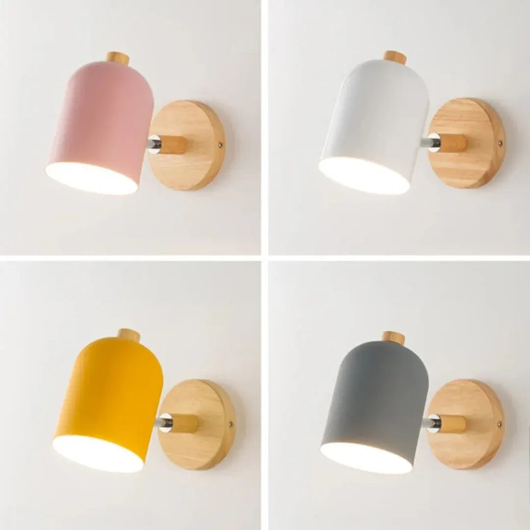 Scandinavian Wooden Wall Sconce | Minimalist Nordic Design Light Fixture