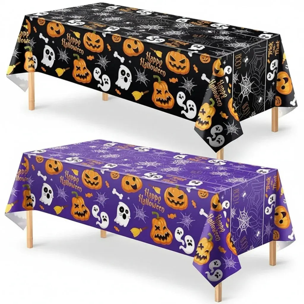 Spiderweb Print Halloween Party Tablecloth Decor