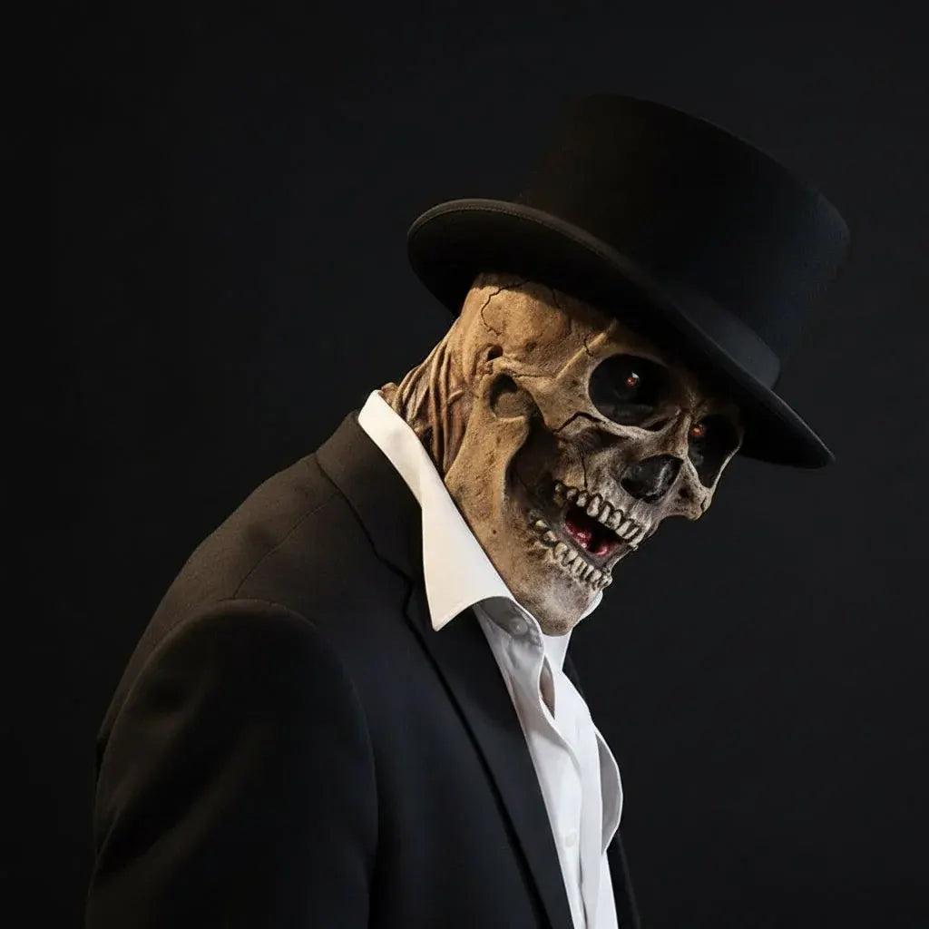 Spooky Skull Halloween Mask Costume Accessory for Horror Parties